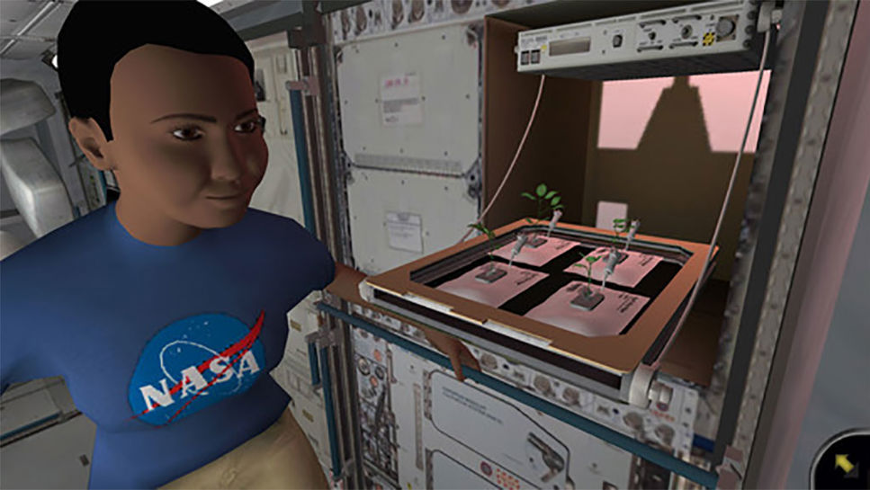 Plantera växter på ISS i nytt spel