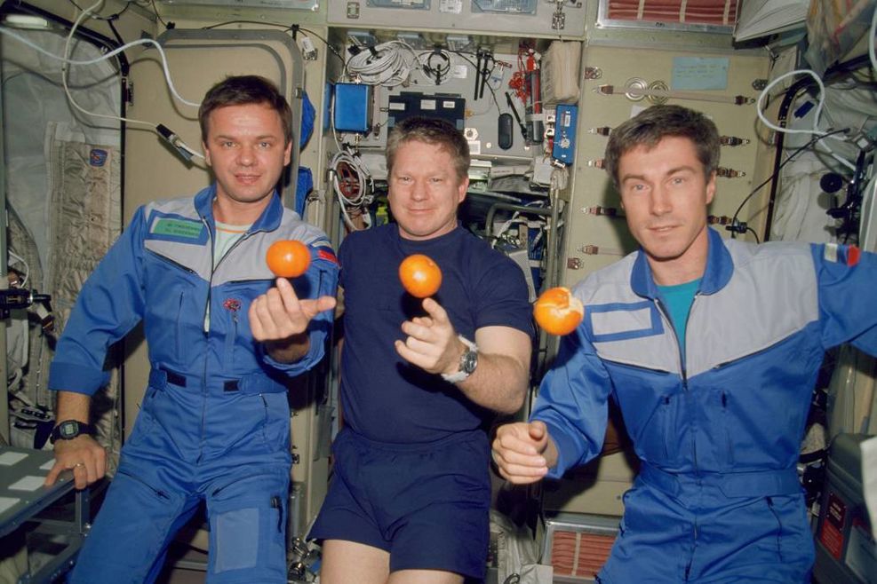 Tre första besökarna på ISS Tre första besökarna på ISS
